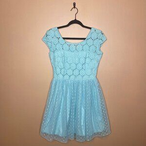 Adorable Bright Blue Junior's Fairy Tutu Dress